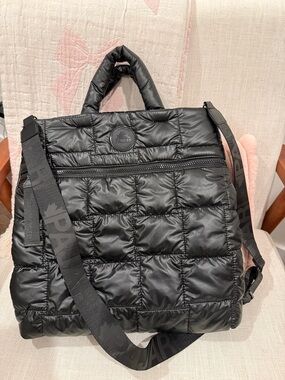 *NEW Pajar Black Quilted Bag with Branded Strap